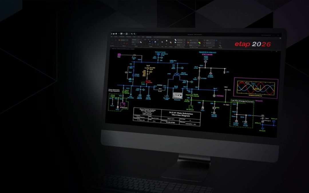 ETAP 26: inteligencia artificial, visualización avanzada y nuevas capacidades para el análisis eléctrico